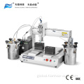 China epoxy resin adhesive glue dynamic mixing dispensing machine with heating and cleaning function Supplier